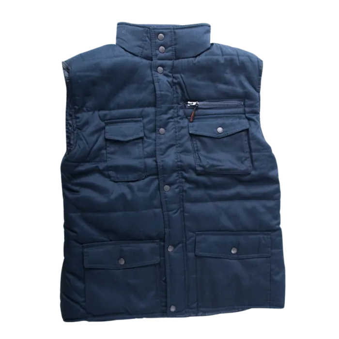 Comfortabele marineblauwe bodywarmer met goede fitting