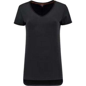 Tricorp Dames T-shirt met V-hals | 104006 | zwart 