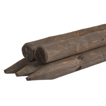 Weidepalen hout Dura2 | geschild |dubbel geimpregneerd | diverse lengtes