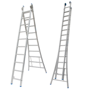 Solide Reformladder 2-delig | aluminium 