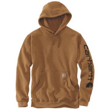 Carhartt Sweater K288 | capuchon & mouwlogo | kastanjebruin