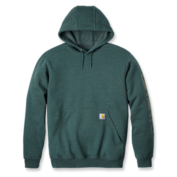 Carhartt Sweater K288 | capuchon & mouwlogo | groen