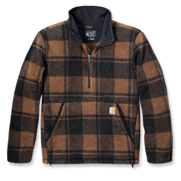 Carhartt Fleecetrui 106443 | kastanjebruin/zwart