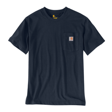 Carhartt T-shirt 103296 | met borstzakje | navy