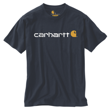 Carhartt T-shirt 103361 | met borstlogo | navy