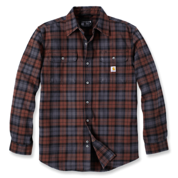 Carhartt Overhemd 106356 | flanel | bruin/grijs