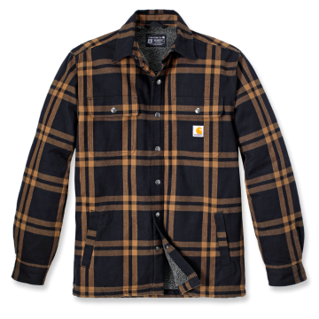 Carhartt Overhemd 106354 | sherpa | kastanjebruin/zwart 