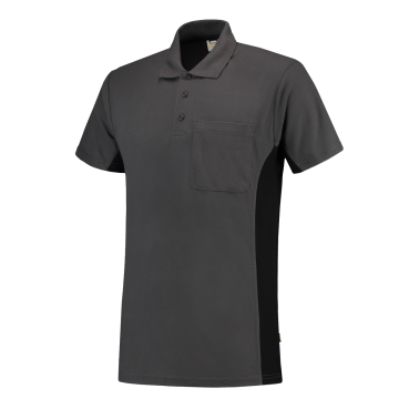 Tricorp Poloshirt | 202002 | donkergrijs-zwart bi-color