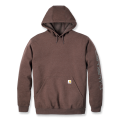 Carhartt Sweater K288 | capuchon & mouwlogo | bruin