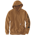 Carhartt Sweater K288 | capuchon & mouwlogo | kastanjebruin