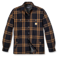 Carhartt Overhemd 106354 | sherpa | kastanjebruin/zwart 