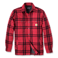 Carhartt Overhemd 106354 | sherpa voering | rood/zwart 